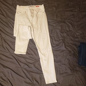 All white jeans/stretchy material